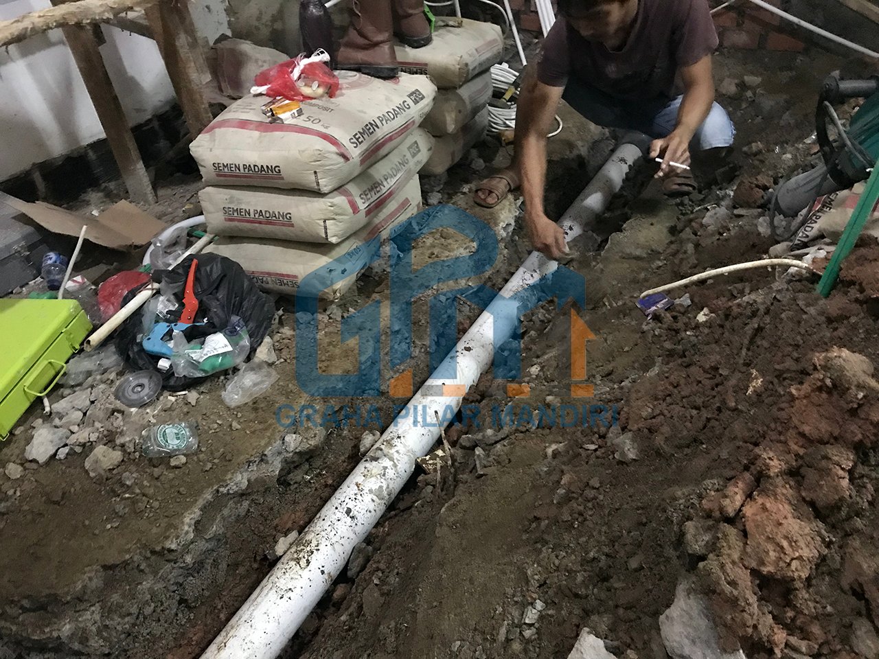 Pekerjaan Instalasi Pipa Drain / Air Limbah.