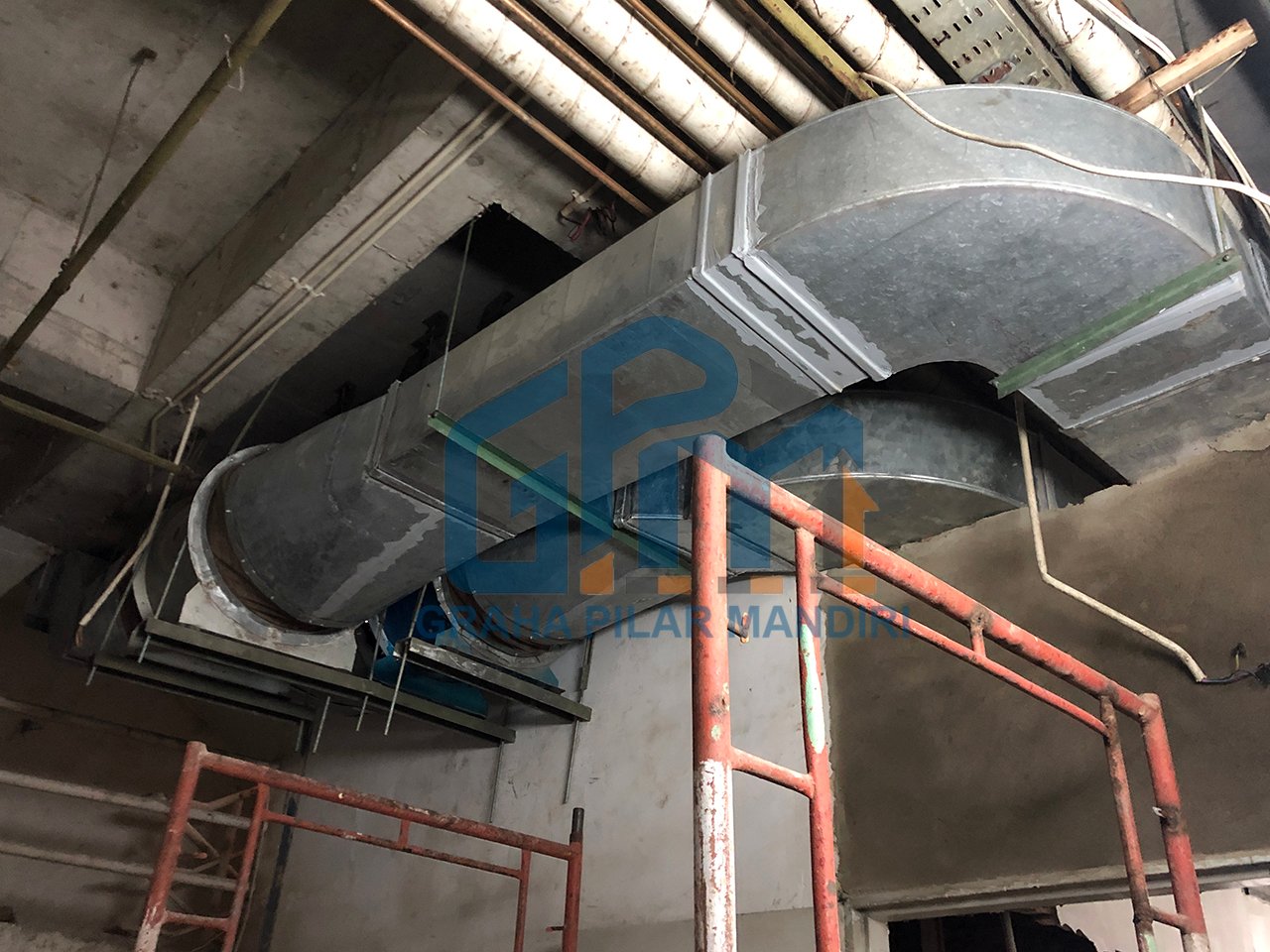 Pekerjaan Instalasi Ducting.