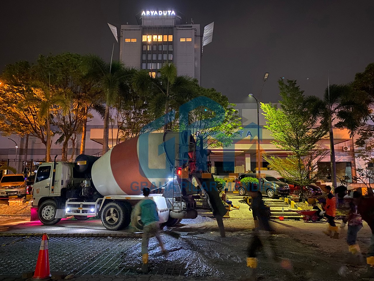 Pengecoran Lantai Beton.